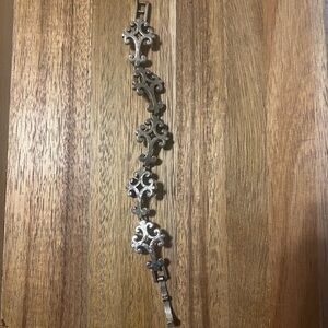Brighton Silver Cross Bracelet